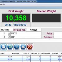 Data weight number show on KWS2.7 Truck Scale Software